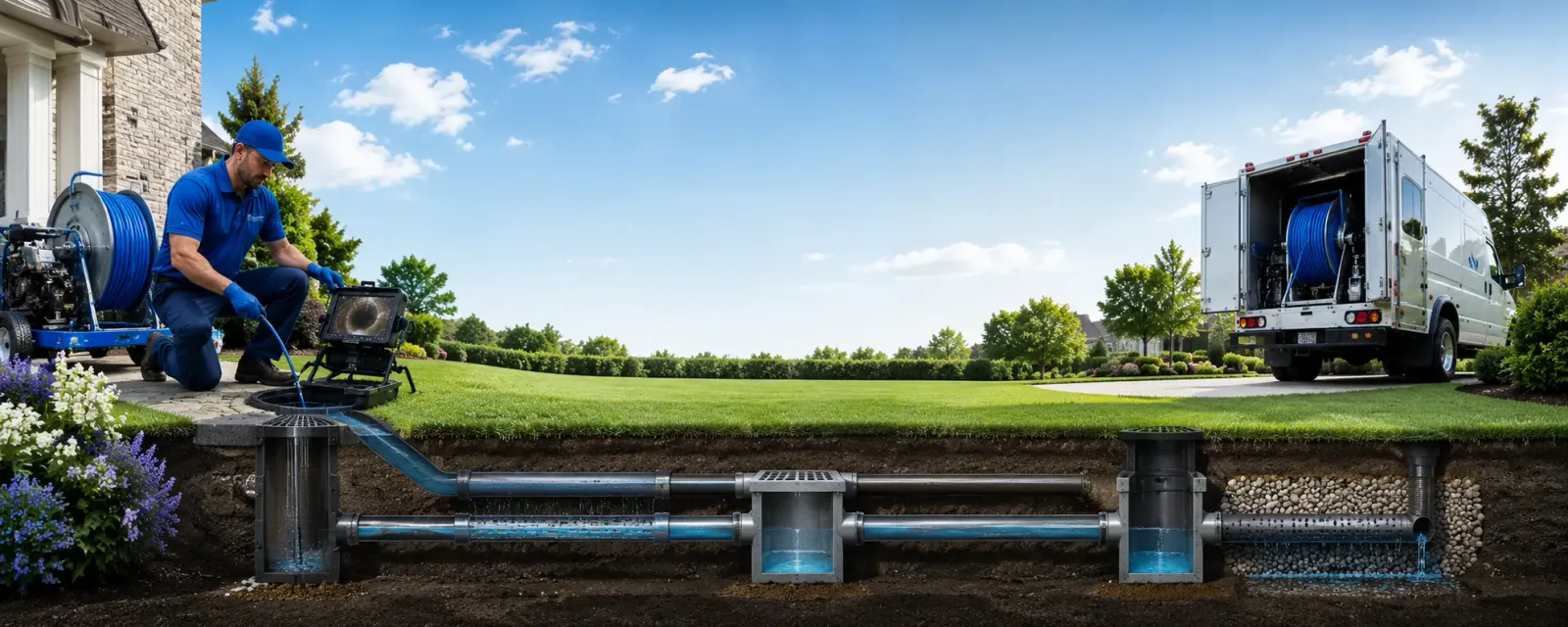 Outdoor drain cleaning information for Delhi, LA